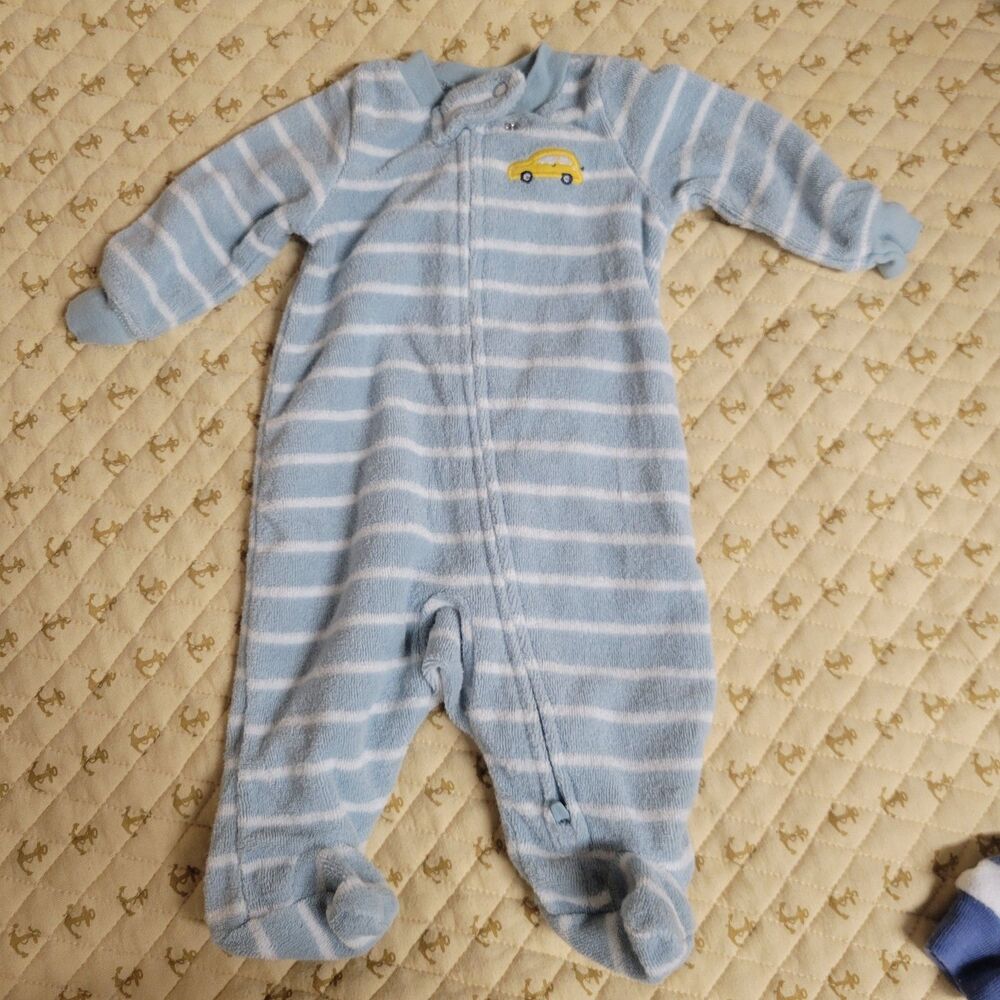 Carter's Stripe terry Cloth Footie